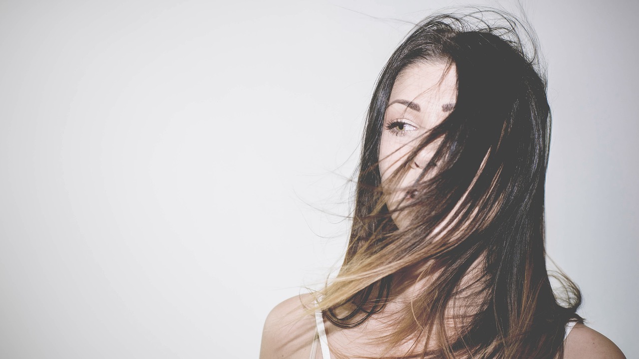 Image of long healthy hair on a model