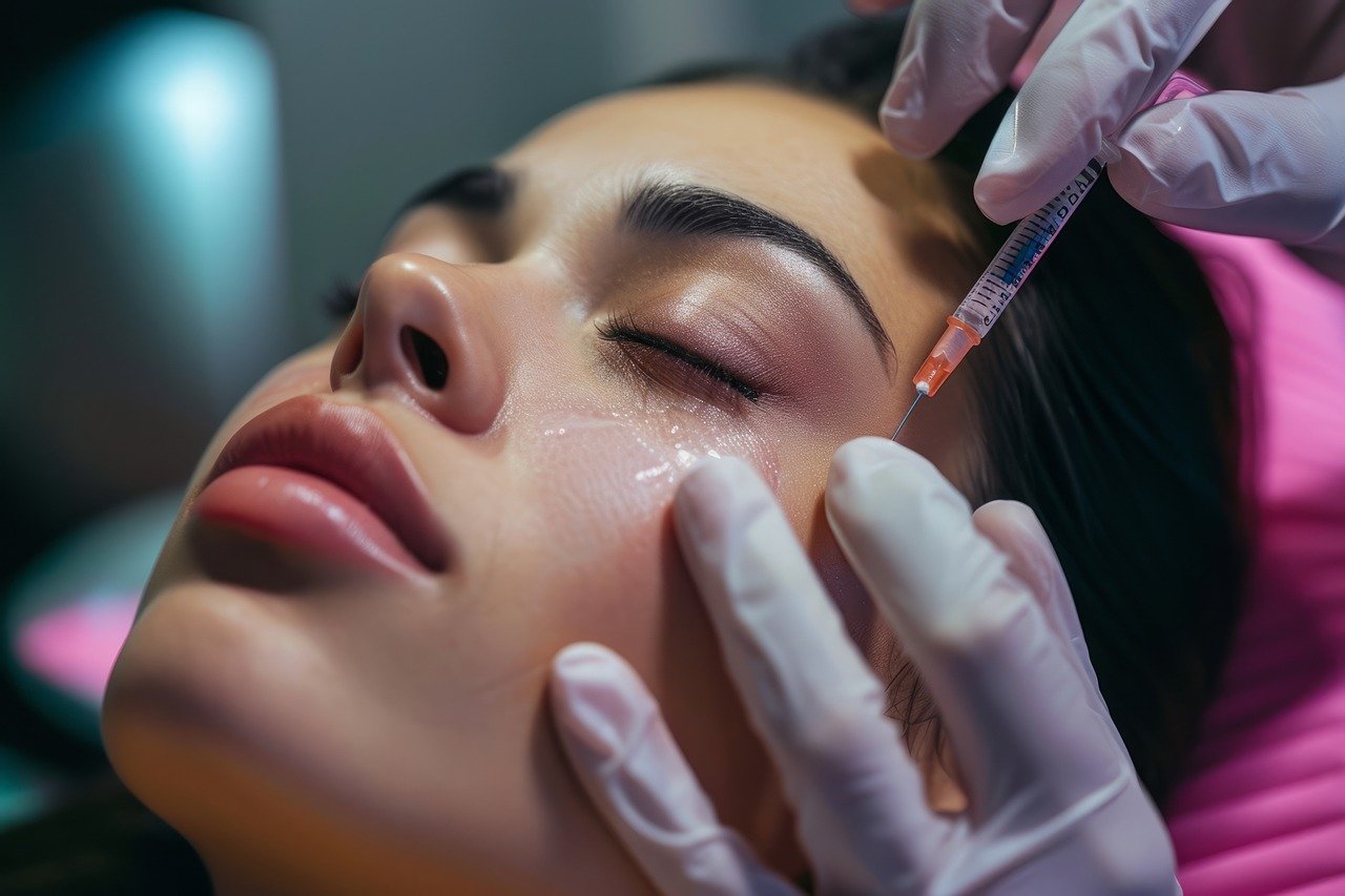 Image of women receiving facial fillers